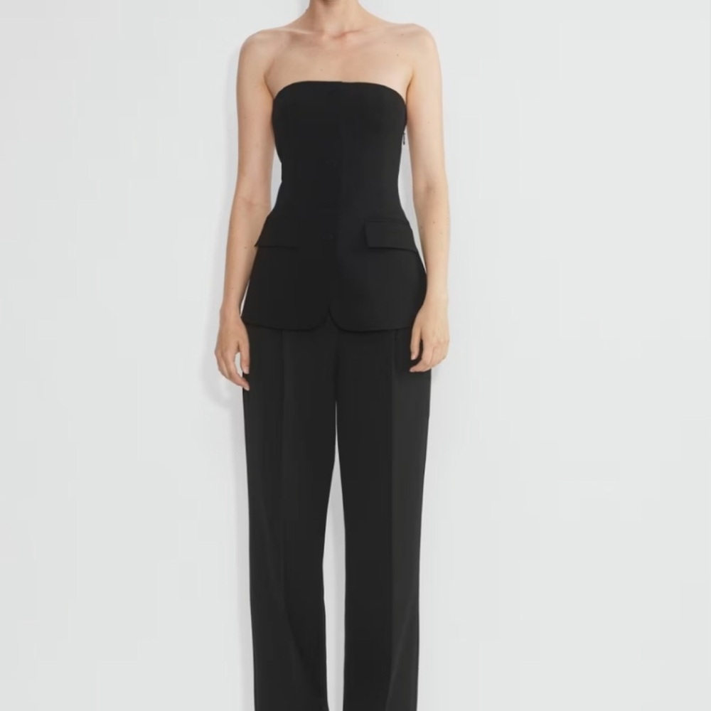 Aritzia Babaton Strapless Buttoned Vest